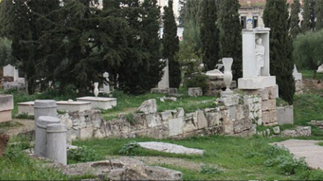 Image of an Athenian Cemetery.